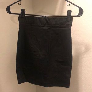 Stretchy Black Mini Skirt